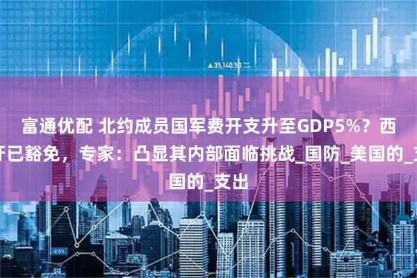 富通优配 北约成员国军费开支升至GDP5%？西班牙已豁免，专家：凸显其内部面临挑战_国防_美国的_支出