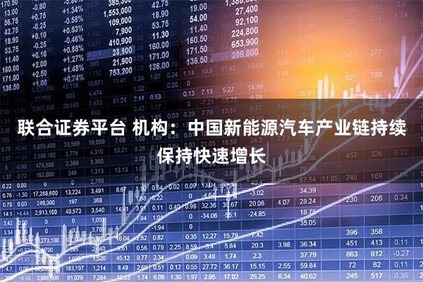 联合证券平台 机构：中国新能源汽车产业链持续保持快速增长