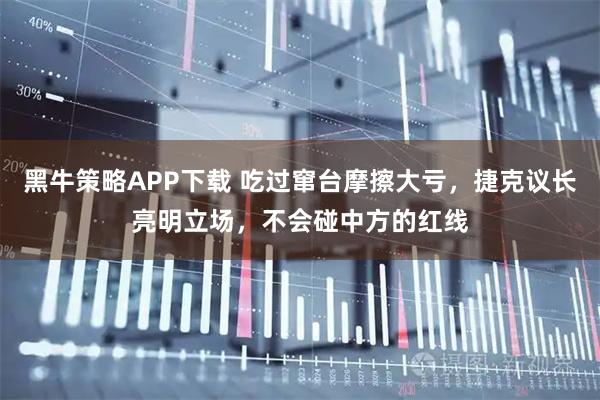 黑牛策略APP下载 吃过窜台摩擦大亏，捷克议长亮明立场，不会碰中方的红线